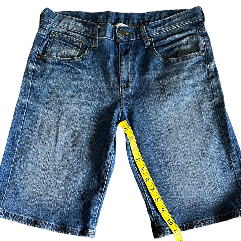 Garnet Hill Denim Bermuda Shorts Blue Size 6 - Picture 4 of 8